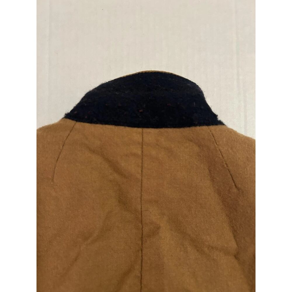 J.Crew Wool Schoolboy Blazer Women’s Sz‎ 00 Camel Brown Gold Buttons Short Lined - Picture 11 of 12